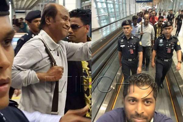 Rajinikanth-forgets-passport chennai airport