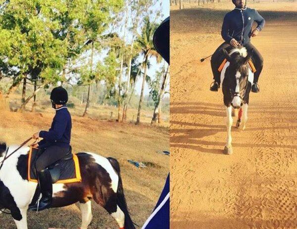 Ram Charan horse riding