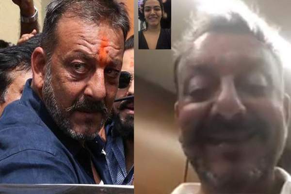 Sanjay Dutt's emotional Facetime!