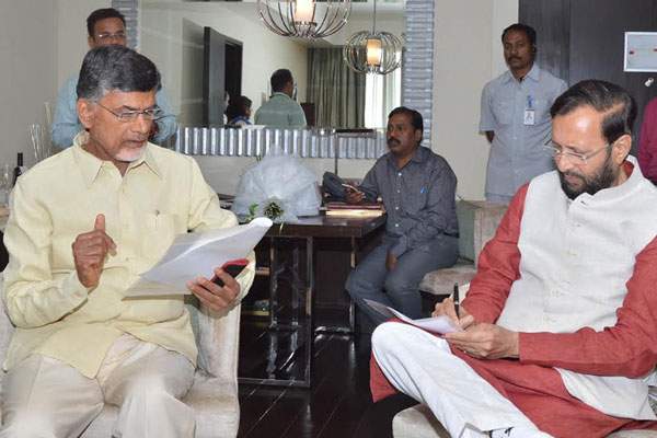 Chandrababu naidu Prakash javadekar