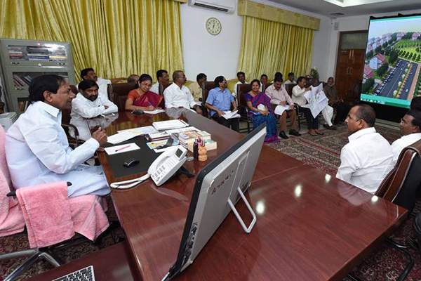 KCR powerpoint presentation in Telangana Assembly