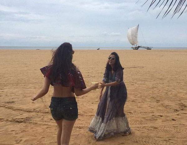 Kajal Agarwal in beach