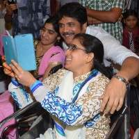 Nagarjuna with Physically handicapped people photos stills