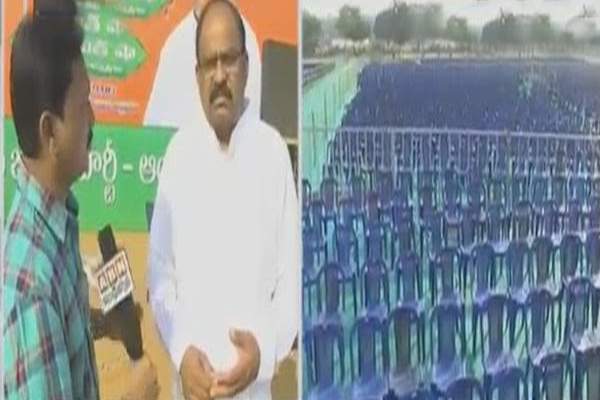 Poor response for BJP Meeting at rajahmundry 