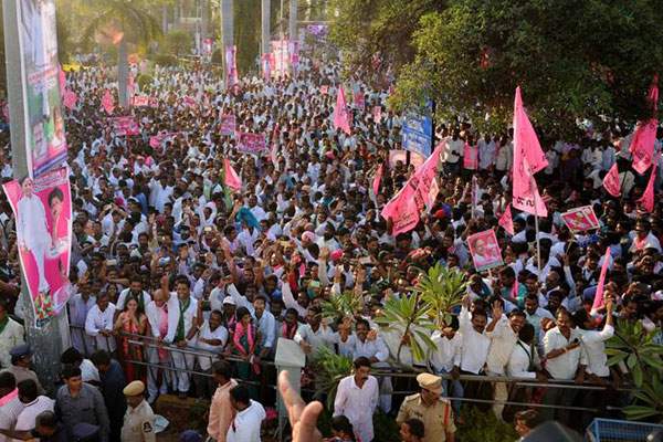 TRS stamps authority in Warangal