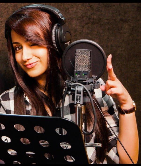 Trisha Krishnan dubbing for telugu movie Nayaki movie -3