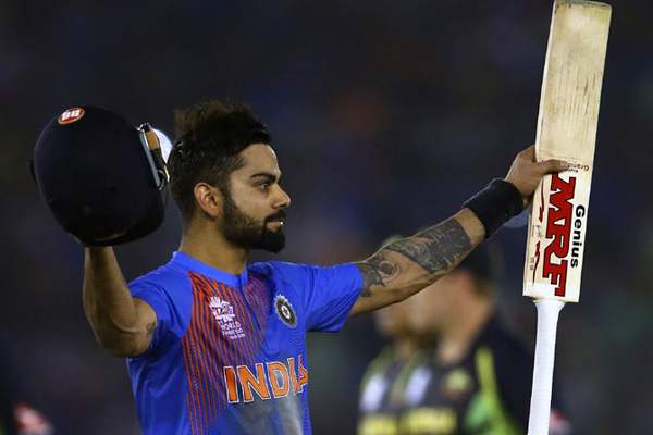 Vira kohli unbeaten 82 takes India to semi finals