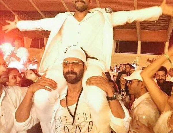 allu arjun and rana at sensation event