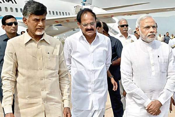 Chandrababu Naidu-Narendra Modi-Venkaiah Naidu