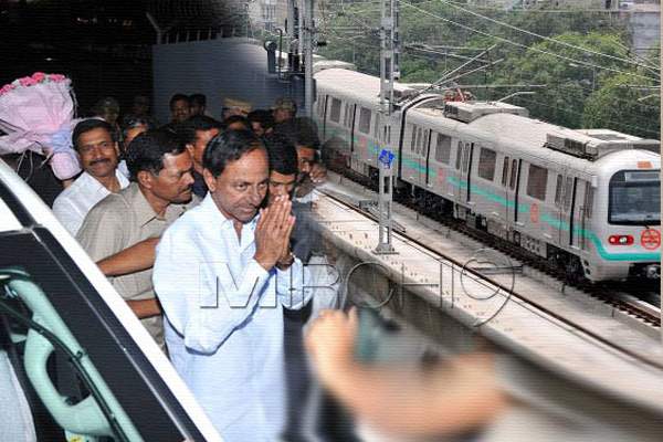 KCR-hyderabad Metro-Rail