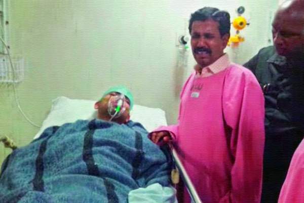Nikhil Reddy at Global Hospitals in Hyderabad after his height increasing surgery.