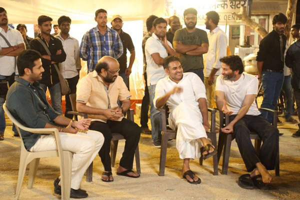 pawan kalyan is chief guest for nithin a aa audio,a aa audio, nithi,, trivikram srinivas, pawan kalyan