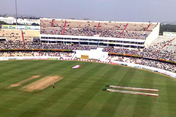 Uppal stadium hyderabad water