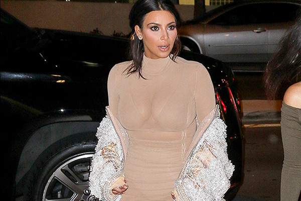 kim-kardashian-see through wedding dress