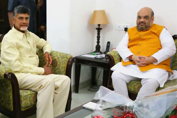 Chandrababu naidu - Amith Shah