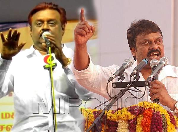 Chiranjeevi PRP Vijayakanth party DMDK