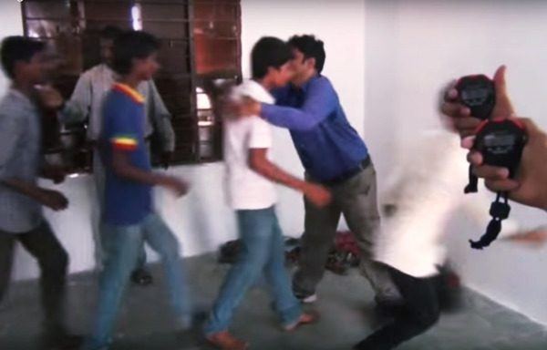 Hugging competetion hyderabad man