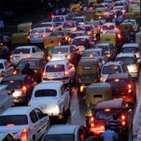 IT Corridors in Hyderabad clogged with Traffic