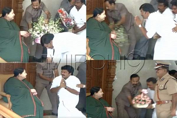 Jaya Lalitha after winning elections
