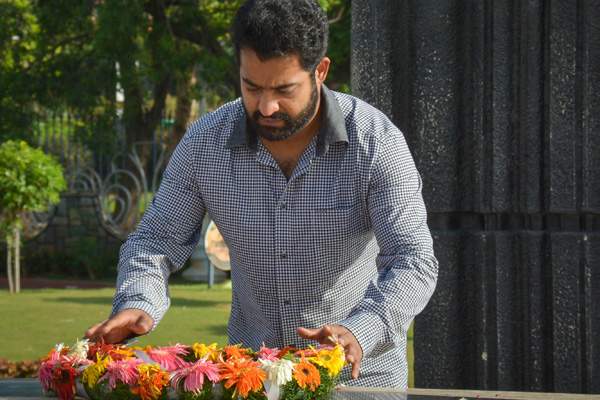 Jr NTR at NTR Ghat