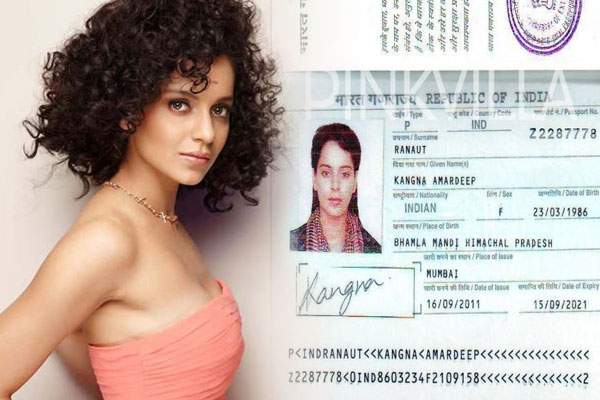 Leaked passport reveals Kangana Ranaut real age