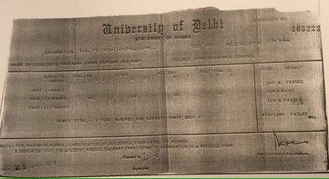 narendra modi fake degree certificates