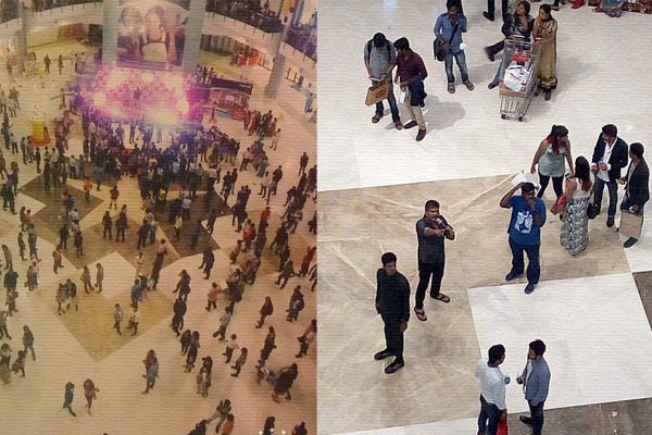 Robo 2.0 shoot in Vijaya Forum mall