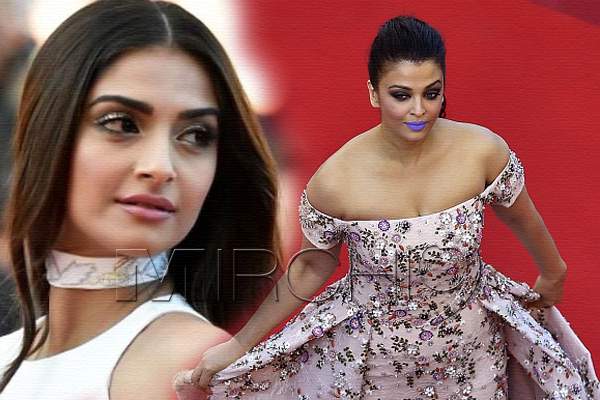 Sonam Kapoor - Aishwarya Rai - Purple lipstick