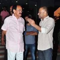 Venkaiah Naidu watches Mahesh Babu Brahmotsavam show