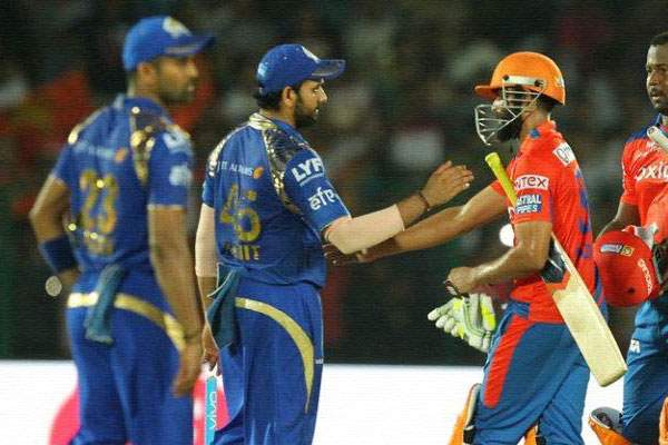 Mumbai Indians lost against Gujarat Lions