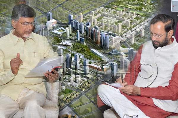 prakash javadekhar - Chandrababu naidu- Amaravati