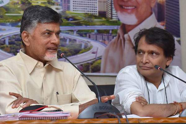 Chandrababu naidu, Suresh Prabhu, railway minister, indian railways, Vijayawada, Secunderabad, Hyderabad,  Amarvati, TDP, BJP, 