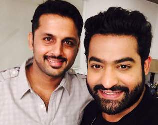 Nithiin at NTR Janatha Garage shooting