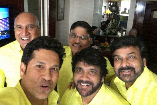 sachin-nagarjuna-chiranjeevi at tirumala