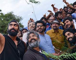Baahubali Haritha Haaram, Baahubali Team Haritha Haaram, Rajamaouli Baahubali Team Haritha Haaram, Rana Baahubali Team Haritha Haaram, Prabhas Baahubali Team Haritha Haaram,