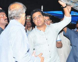 KTR, KTR Follows Chandrababu Naidu, Minister KTR Follows Chandrababu Naidu, KTR Imitates Chandrababu Naidu, IT Minister KTR Follows Chandrababu, Telangana Minister KTR follows Chandrababu