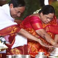 KCR Yagam, KCR Sudarshana Yagam, CM KCR Sudarshana Yagam, Telangana CM KCR Sudarshana Yagam, Telangan Chief Minister KCR Sudarshana Yagam,
