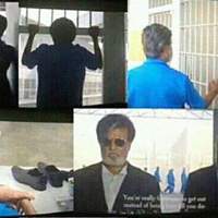 Kabali, Kabali Intro Leaked, Kabali Scene Leaked, Kabali Rajinikanth Intro Leaked, Intro Rajinikanth Introduction Leaked, Kabali Jail Intro Leaked Scene