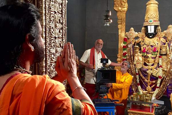 Om Namo Venkatesaya, Om Namo Venkatesaya First Look, Om Namo Venkatesaya First Look Poster, Om Namo Venkatesaya First Look Wallpaper, Nagarjuna Om Namo Venkatesaya First Look, Raghavendra Rao Om Namo Venkatesaya First Look