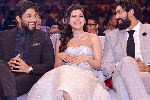Allu Arjun Samantha Rana, Allu Arjun Samantha Rana SIIMA, Allu Arjun Samantha Rana SIIMA Event, Allu Arjun Samantha Rana SIIMA 2016, Allu Arjun Samantha Rana SIIMA Photos 