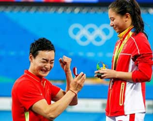 He Zi, He Zi Rio Olympics Wedding Proposal, He Zi Rio Olympics Marriage Proposal, He Zi Rio Olympics Surprise Wedding Proposal
