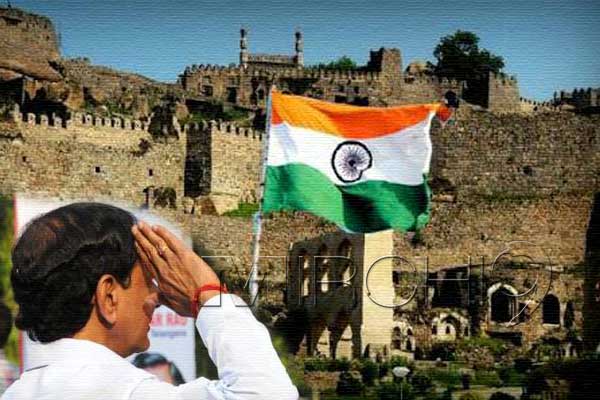Golkonda Indian Independence Day, Golkonda 70th Indian Independence Day, Telangana Golkonda Indian Independence Day, KCR Golkonda Indian Independence Day, Golkonda Indian Independence Day Flag Hoisting,