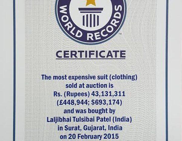 Modi Suit, Modi Suit Guinness Record, Modi Suit Auction Guinness Record, Narendra Modi Suit Auction Guinness Record, PM Modi Suit Auction Guinness Record, Rime Minister Modi Suit Auction Guinness Record 