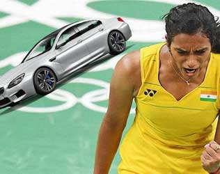 PV Sindhu, BMW Car PV Sindhu , BMW Car Gift PV Sindhu, V Chamundeshwarnath BMW Car Gift PV Sindhu, V Chamundeshwarnath 60 Lakhs BMW Car Gift PV Sindhu