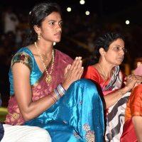 PV Sindhu Traditional Dress Photos Krishna Pushkaralu, PV Sindhu Traditional Dress Stills Krishna Pushkaralu, PV Sindhu Traditional Dress Pics Images