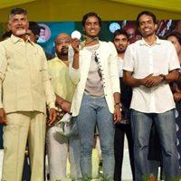 PV Sindhu and Gopichand Felicitated by Andhra Pradesh Government Photos, PV Sindhu and Gopichand Felicitated by Chandrababu Naidu Photos, PV Sindhu and Gopichand Felicitated by Andhra Pradesh Government Images, PV Sindhu and Gopichand Felicitated by Chandrababu Naidu Images