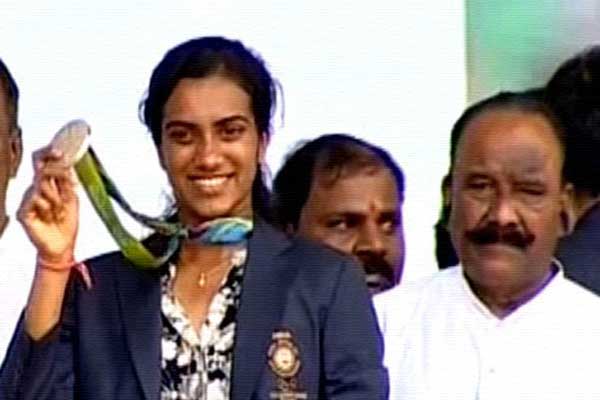 PV_Sindhu-Hyderabad Airport