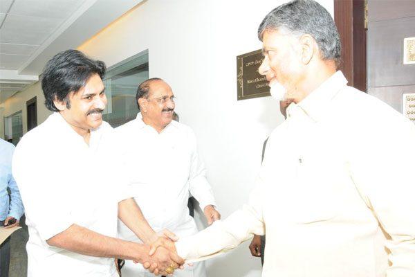 Pawan Kalyan, Pawan Kalyan Meets Chandrababu Jaguar Audio Launch, Pawan Kalyan Meets Chandrababu Jaguar Movie Audio Launch Function 