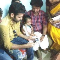 Ram Pothineni, Ram Pothineni Meets Paralysis Girl Fan Photos, Ram Pothineni Meets Paralysis Girl Fan Stills, Ram Pothineni Meets Paralysis Fan Images