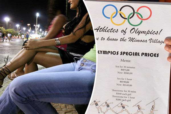 Rio Olympics, Rio Olympics Prostitution Discount, Rio Olympics Prostitutes Offer Discount Coupons, Rio Olympics Prostitutes Discount Promos 